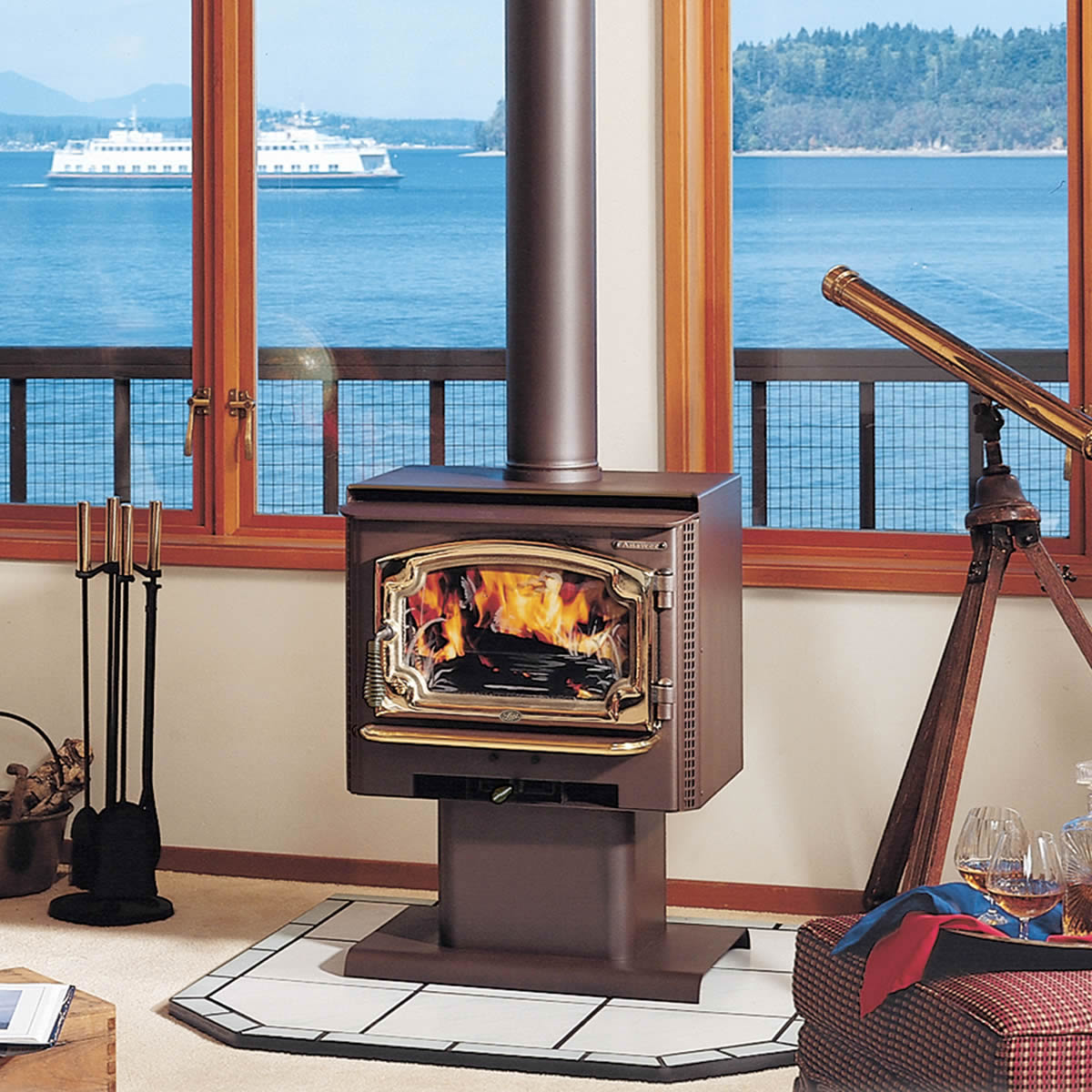 Wood Burning Stoves Fireplace and Patio