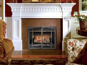 FPX 564 High Output DV Gas Fireplace with Arts & Crafts Face