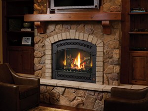 FPX 864 High Output Direct Vent Gas Fireplace with Charcoal Artisan Face
