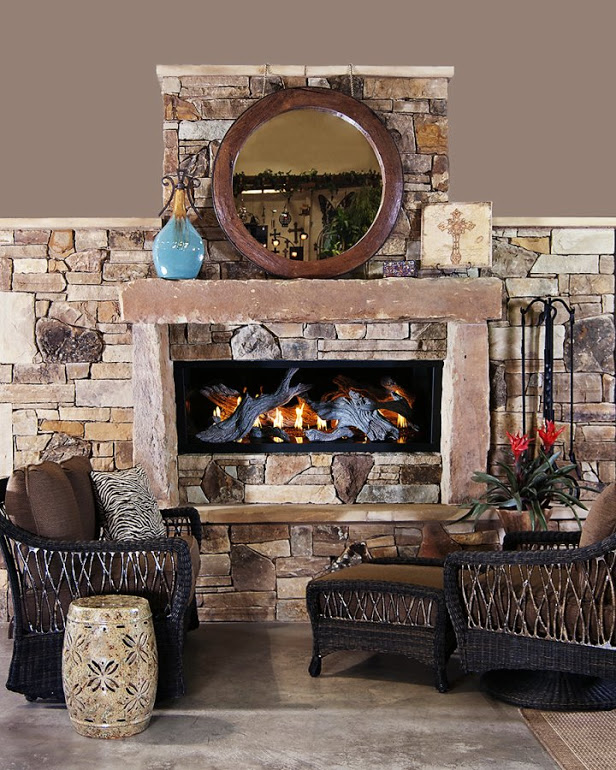 FPX Xtreme Direct Vent Fireplace with Tahoe Driftwood
