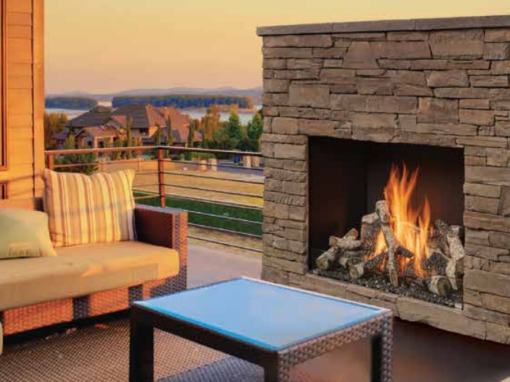 4035 Traditional Outdoor Gas Fireplace